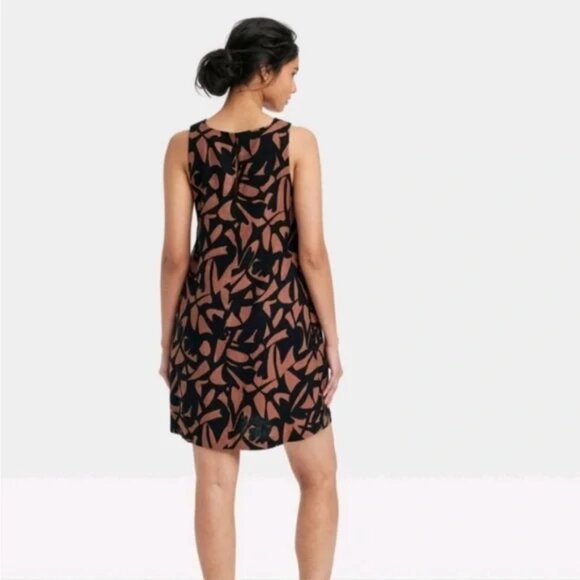 A NEW DAY Boho Linen Mini Resort Wear Keyhole Back Pocketed Dress - Picture 2 of 9